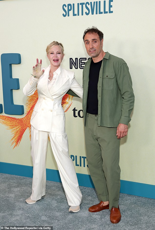 Melanie laughed it up with director Michael Angelo Covino