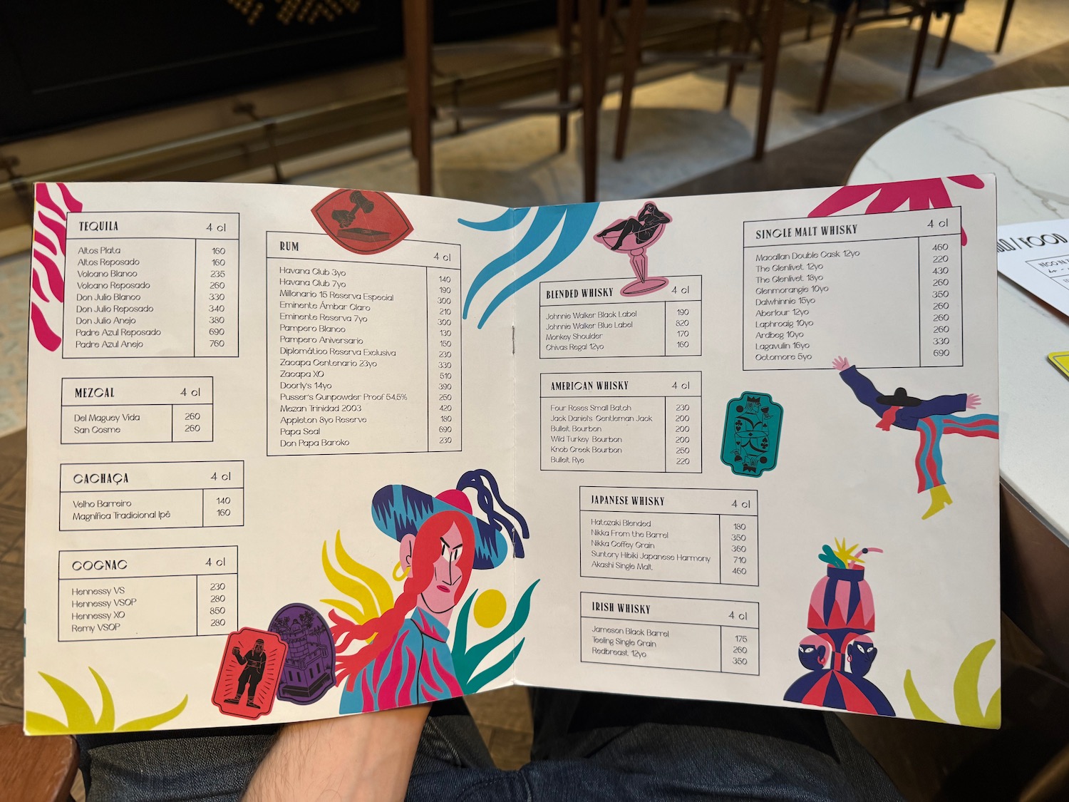 a hand holding a menu