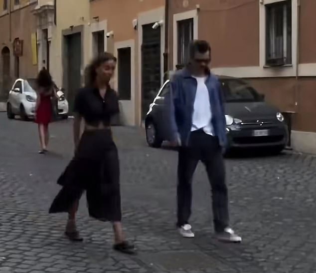 ...just weeks later, he was spotted in Rome with Belgian-Congolese interior architect and designer Kim Mupangilai