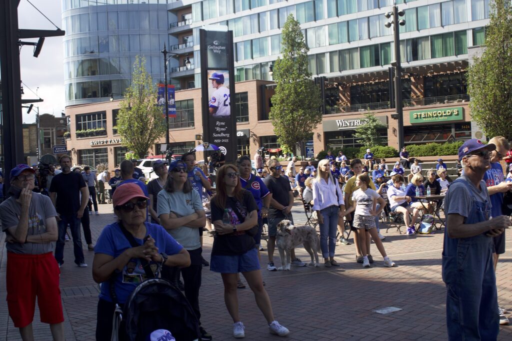 Cubs Fans Swarm Wrigley For Viewing Of Ryne Sandberg Funeral Service: 'Ryne Was My Hero'