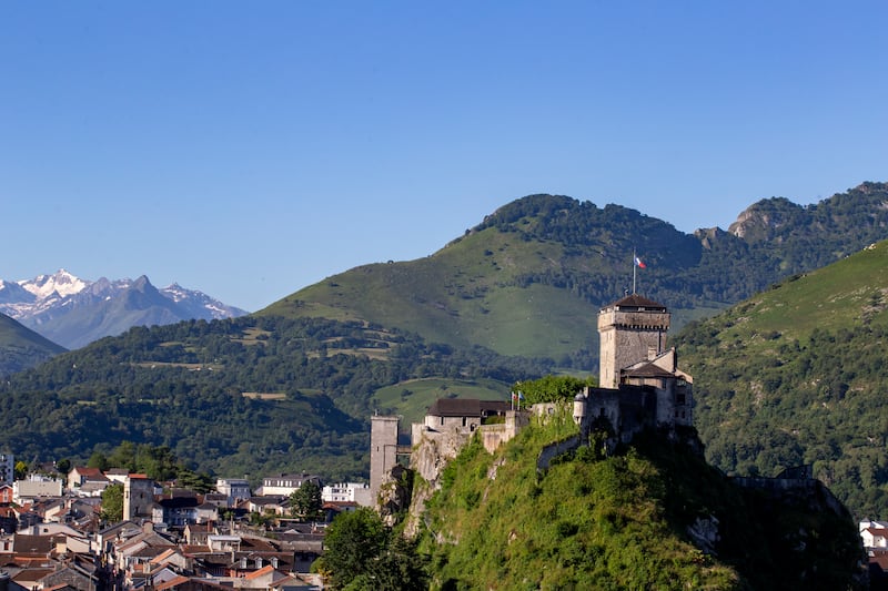 The Chateau fort de Lourdes, a historic castle and museum in the town