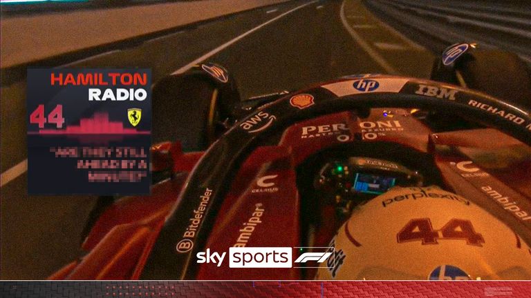 Hamilton confused by Ferrari radio.