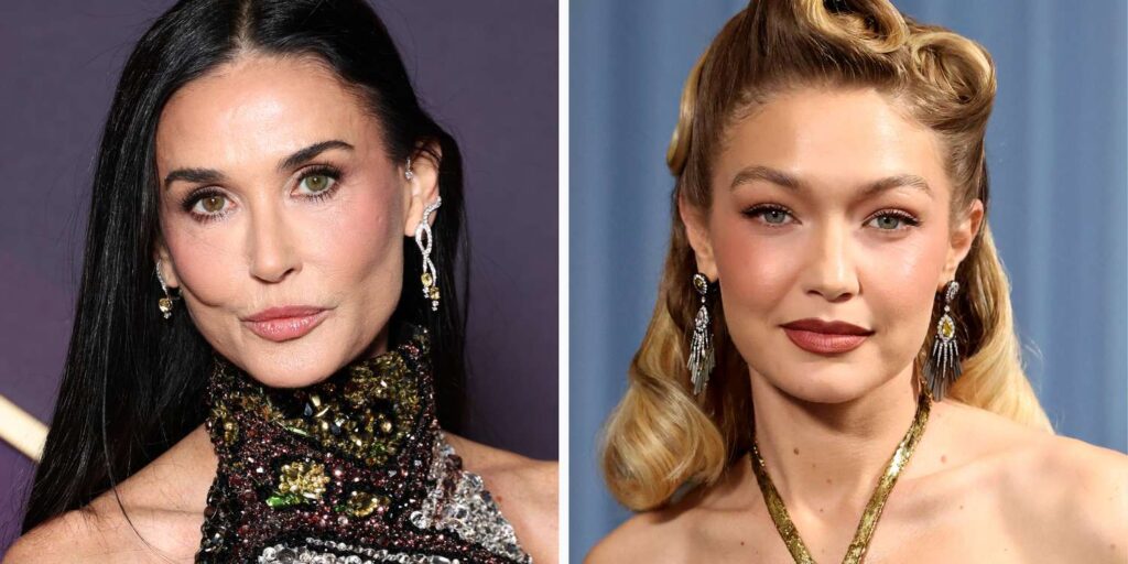 Gigi Hadid’s Polka Dot Dress Featured a Demi Moore-Approved Trend