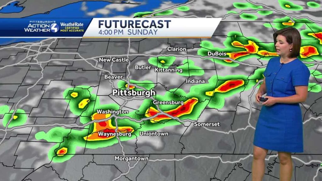 Pittsburgh: Isolated showers today