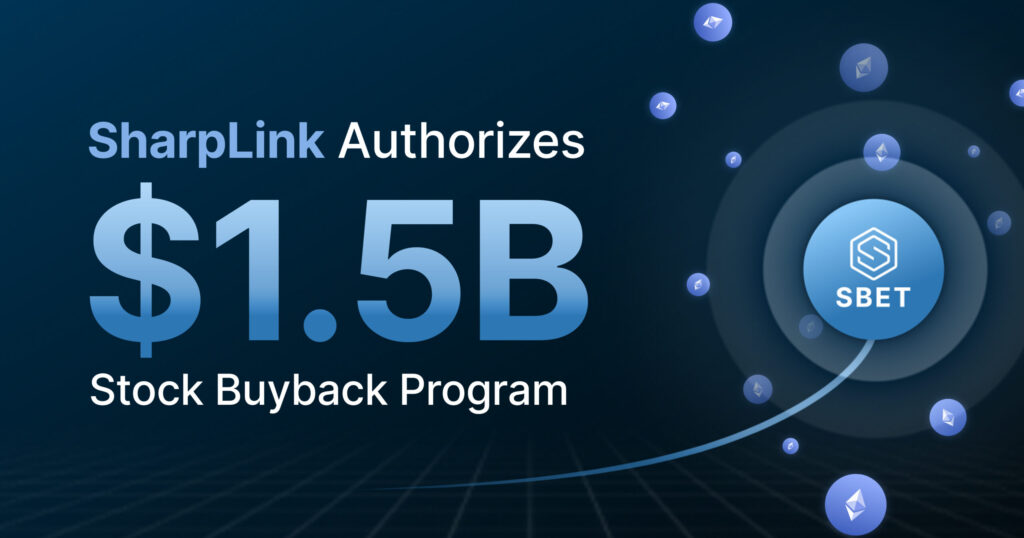 SharpLink Authorizes $1.5 Billion Stock Buyback Program