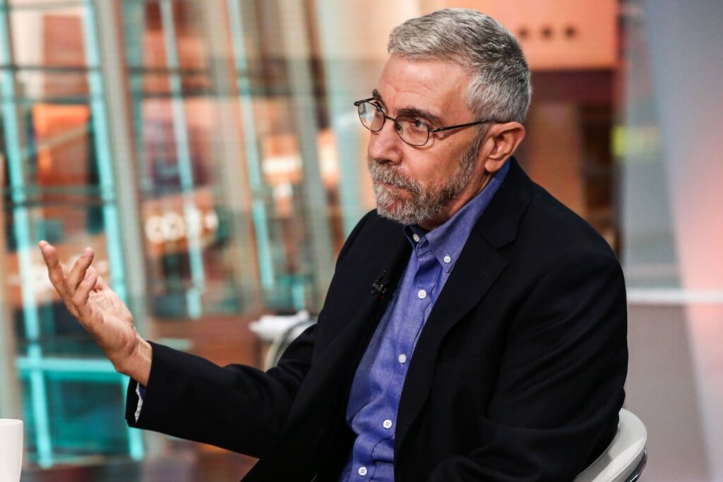 Paul Krugman during a Bloomberg Television interview in New York in 2016.