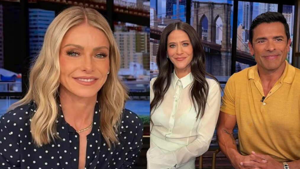 Kelly Ripa, Jackie Tohn, and Mark Consuelos on
