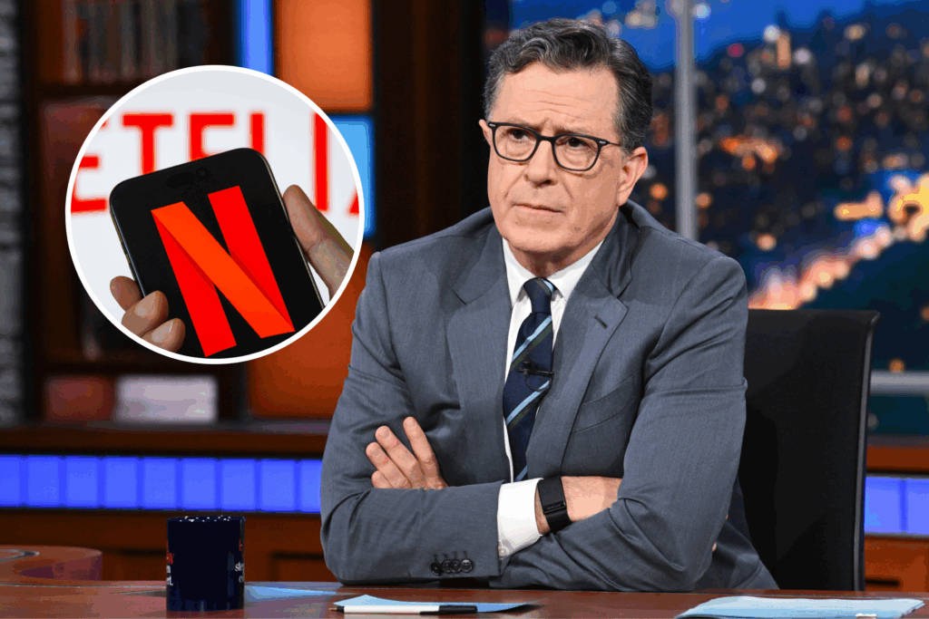 Stephen Colbert Arms Folded "Late Show" Netflix