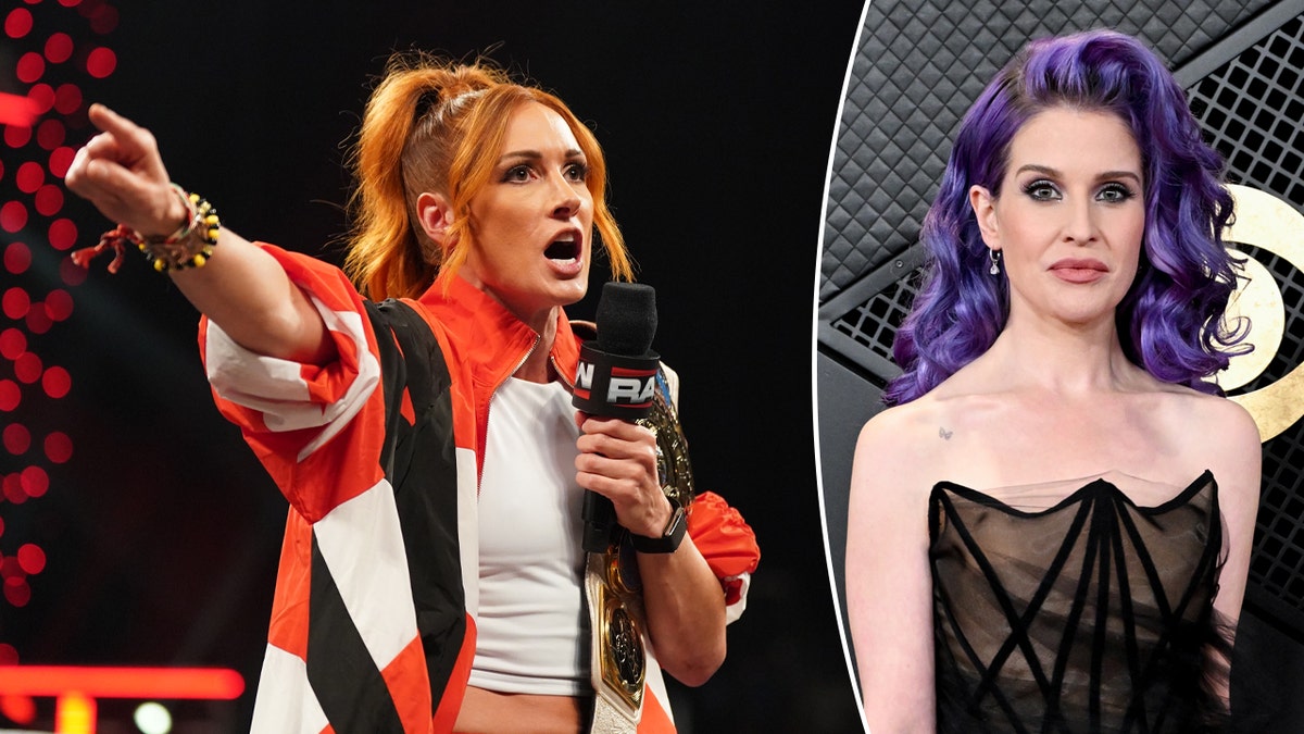 Becky Lynch and Kelly Osbourne