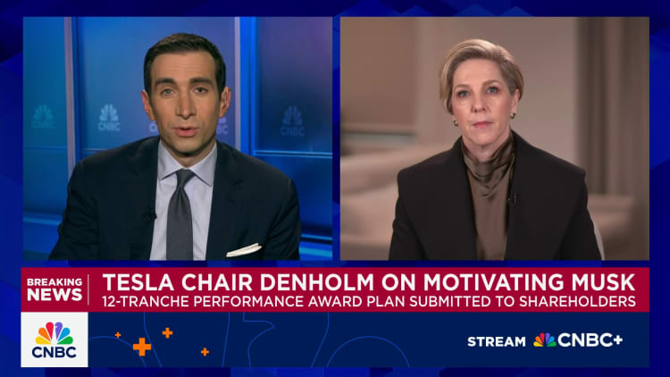 Tesla Chair Denholm: New pay plan designed to keep Musk motivated & focused on delivering for Tesla