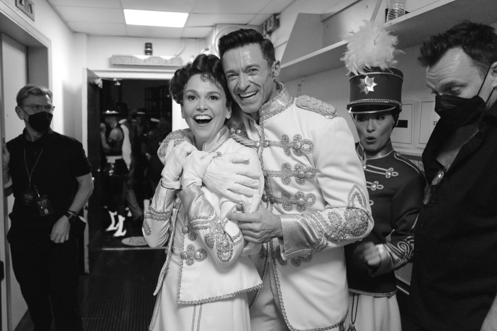 Sutton Foster and Hugh Jackman 