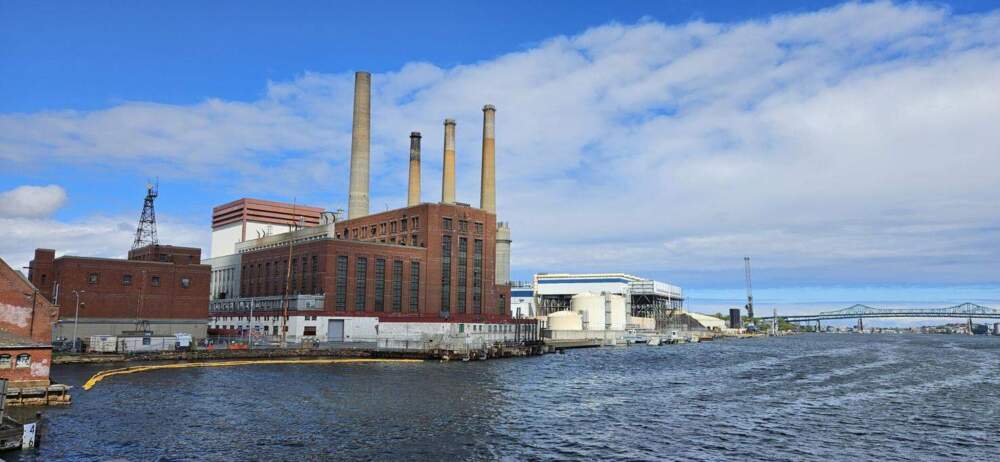 The former Mystic Generating Station power plant in Everett sits on the banks on the Mystic River.(SHNS)