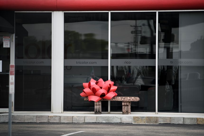 A Tricolor dealership in Houston, Texas, US, on Thursday, Sept. 11, 2025. Tricolor Holdings, a used car seller and subprime lender that focuses on undocumented immigrants in the US Southwest, filed to liquidate in bankruptcy.