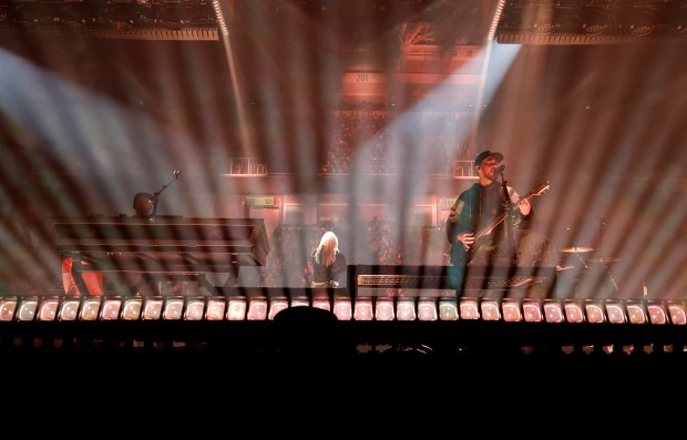 Linkin Park performs during their