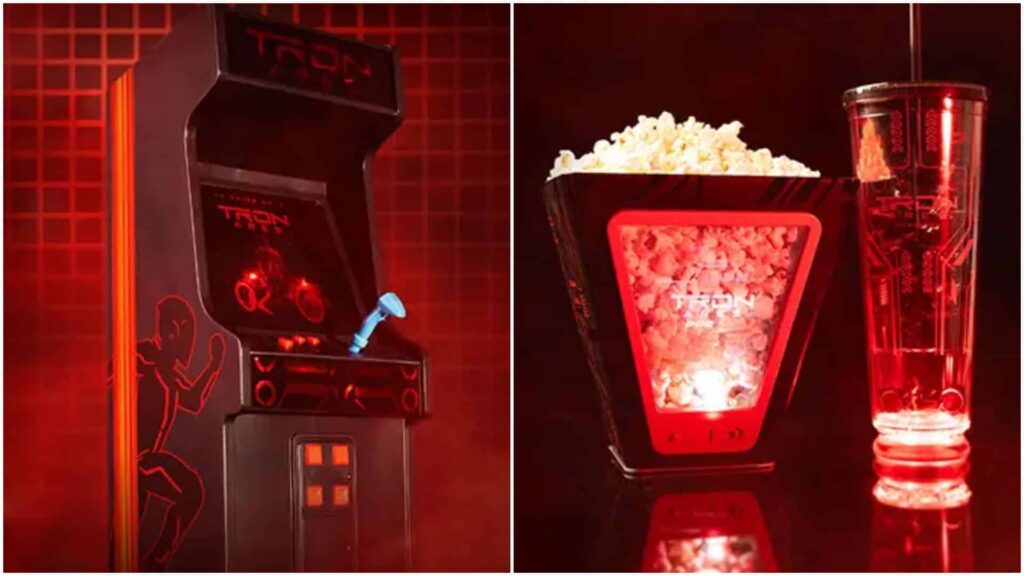 New Tron Ares Popcorn Bucket  Tumbler Combo Coming to Regal Cinemas
