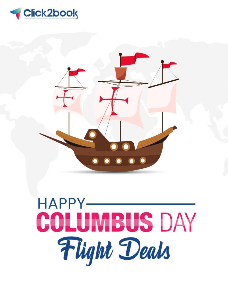 Grab amazing Columbus Day flight deals with Click2book.us