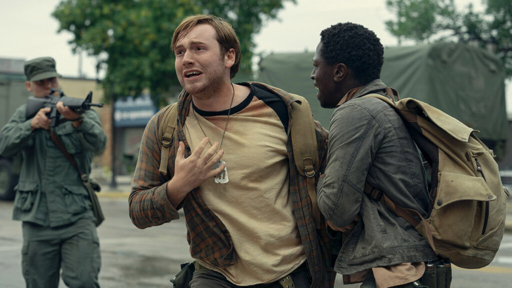 The Long Walk, foreground from left: Cooper Hoffman, David Jonsson, 2025.