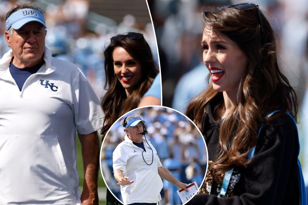 Jordon Hudson all smiles on sideline as Bill Belichick leads UNC to win