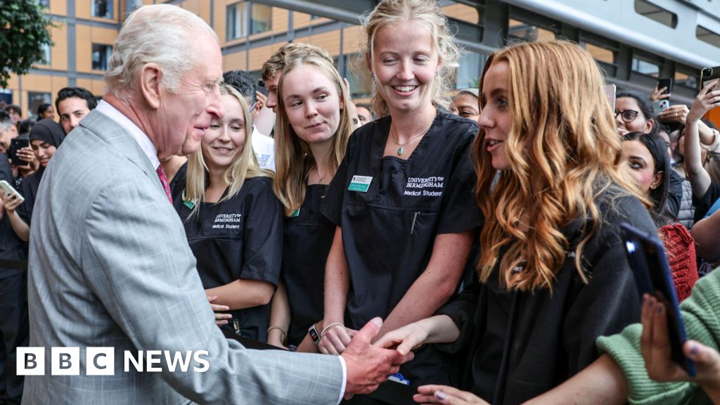 King jokes about getting older on hospital visit