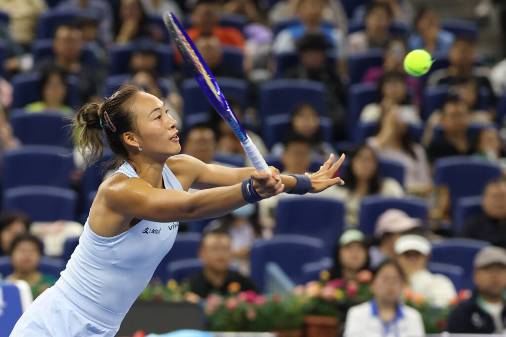 Zheng Qinwen makes winning return in Beijing after elbow surgery
