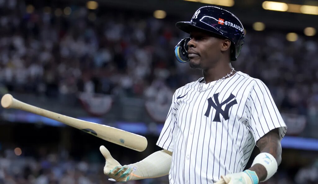 Yankees' Jazz Chisholm Jr shows frustration to wild card series benching