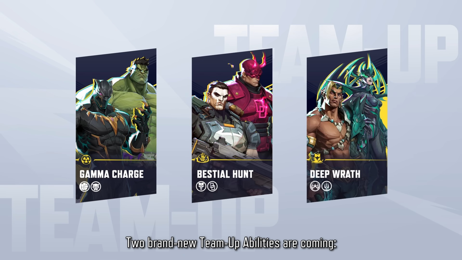 Marvel Rivals Season 4.5 Team Up changes: Gamma Charge, Bestial Hunt, and Deep Wrath shown