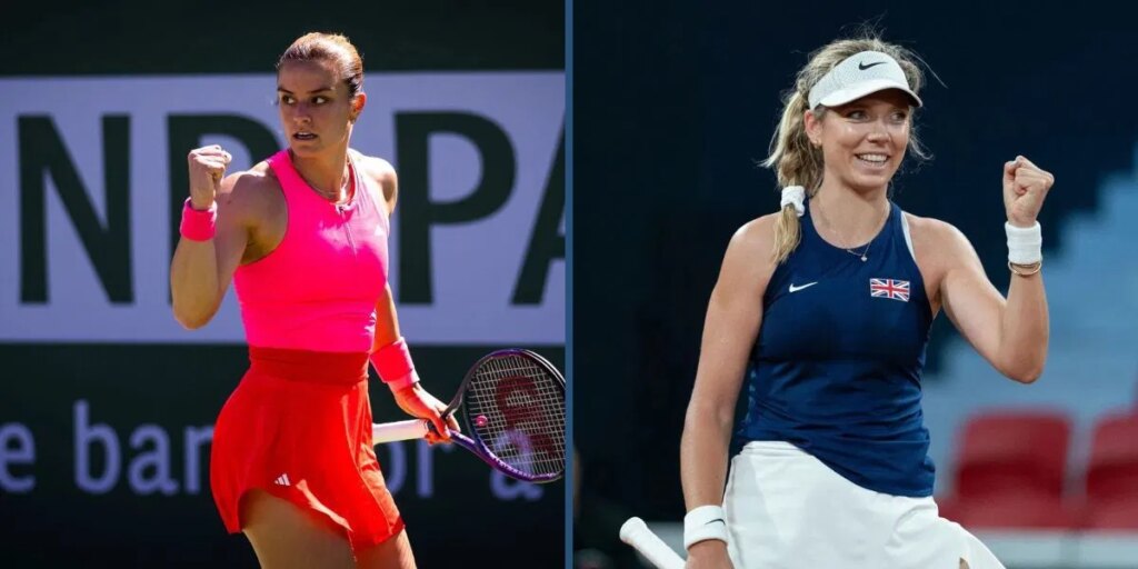 Maria Sakkari and Katie Boulter will be in action in the final qualifying round of the Pan Pacific Open 2025. (Photos: Getty)