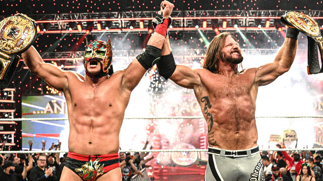 AJ Styles & Dragon Lee capture the World Tag Team Title: Raw highlights, Oct. 20, 2025 WWE Photo