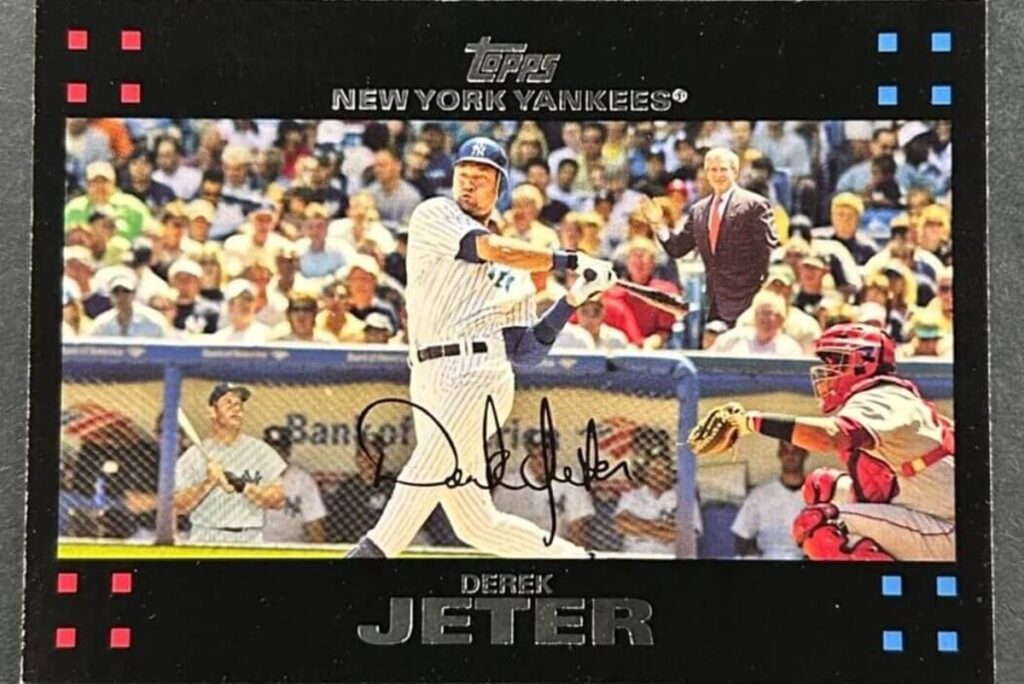 The Derek Jeter card that resurrected Mickey Mantle and also featured a waving president
