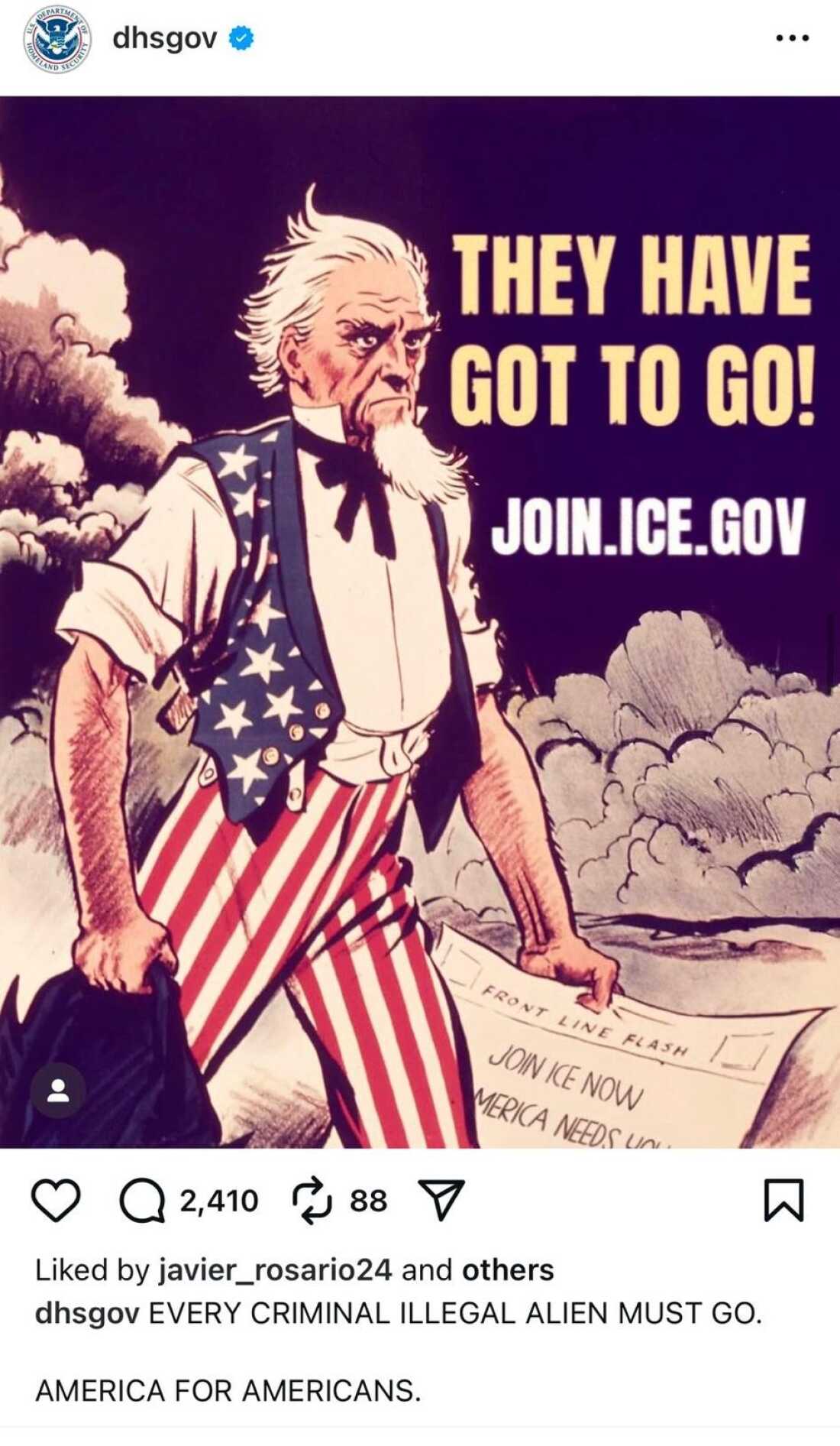 An illustration featured on the DHS Instagram page.