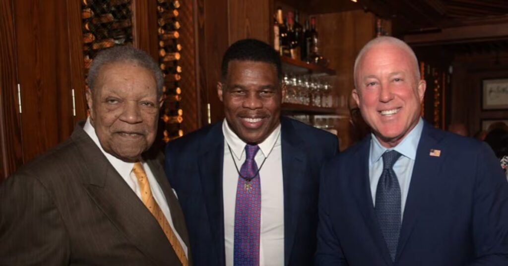 Herschel Walker and Bill White bid Buckhead goodbye