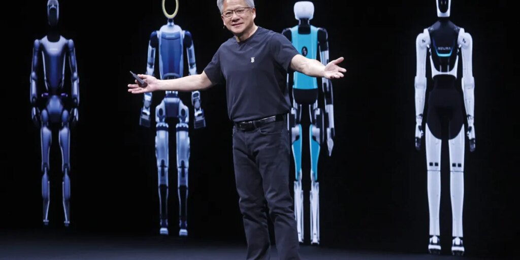 Jensen Huang says the future workforce will be a mix of ‘humans and digital humans’