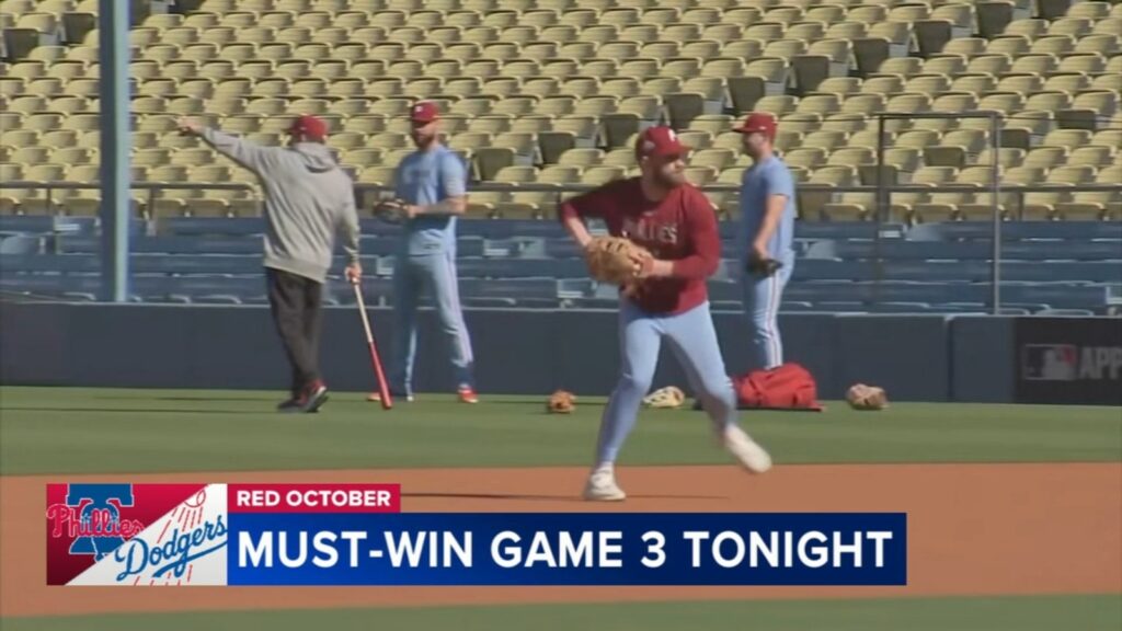 Phillies' Harper and Schwarber in postseason slump as team faces elimination against Dodgers
