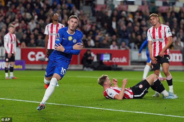 Palmer has made just four appearances for Chelsea this season, scoring twice