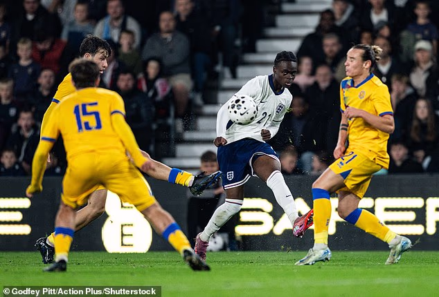 He has also made his breakthrough with England's Under 21s this season, winning his first two caps at that level and scoring once
