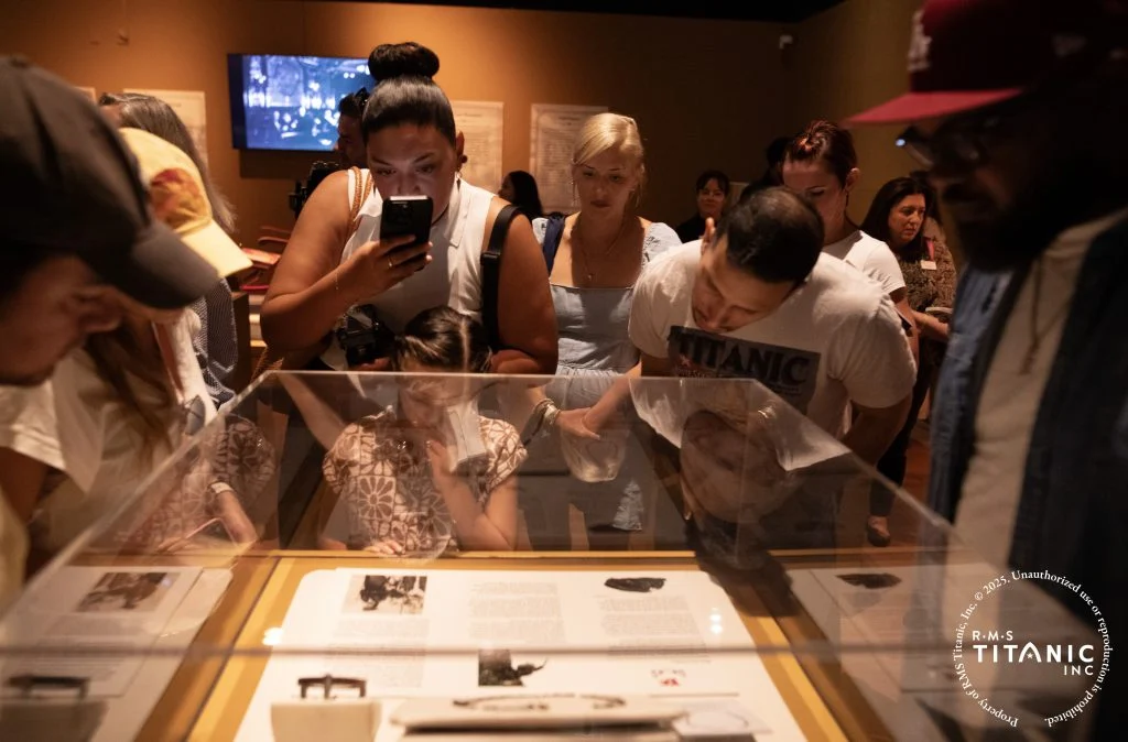 A photograph depicting guests at 