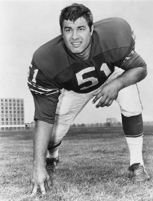 James Robert (Bob) Kalsu was an 8th round draft pick for the Buffalo Bills of the American Football League. He joined the U.S. Army after the 1968 season and was killed in Vietnam in 1970.