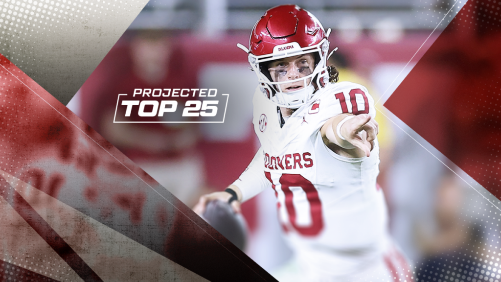 Tomorrow's Top 25 Today projects college football rankings entering Week 13