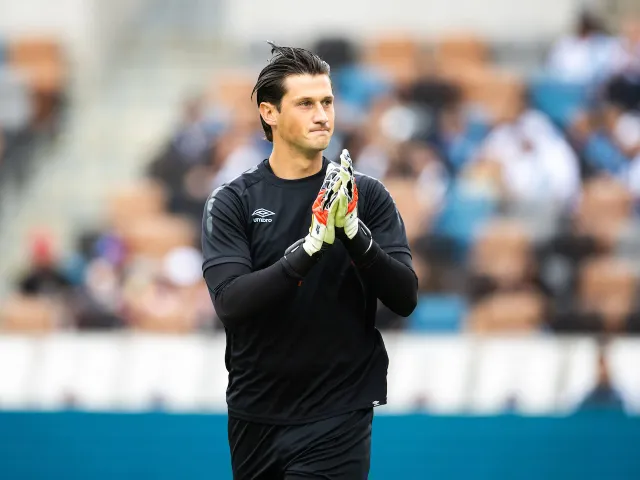 Guatemala goalkeeper Nicholas Hagen on March 24, 2024