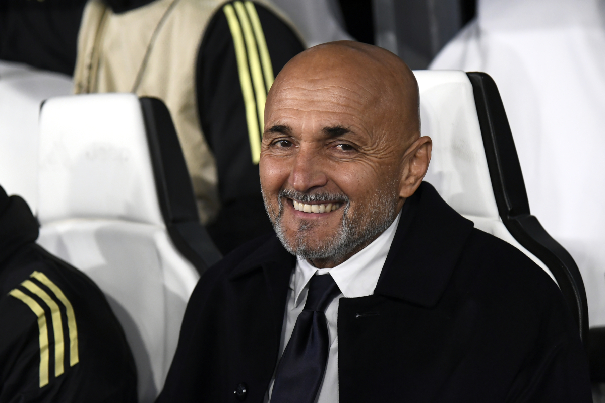 TURIN, ITALY - NOVEMBER 04: Luciano Spalletti, Head Coach of Juventus smiles prior to the UEFA Champions League 2025/26 League Phase MD4 match between Juventus and Sporting Clube de Portugal at Juventus Stadium on November 04, 2025 in Turin, Italy. (Photo by Stefano Guidi/Getty Images)