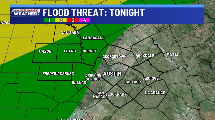 Flood threat tonight