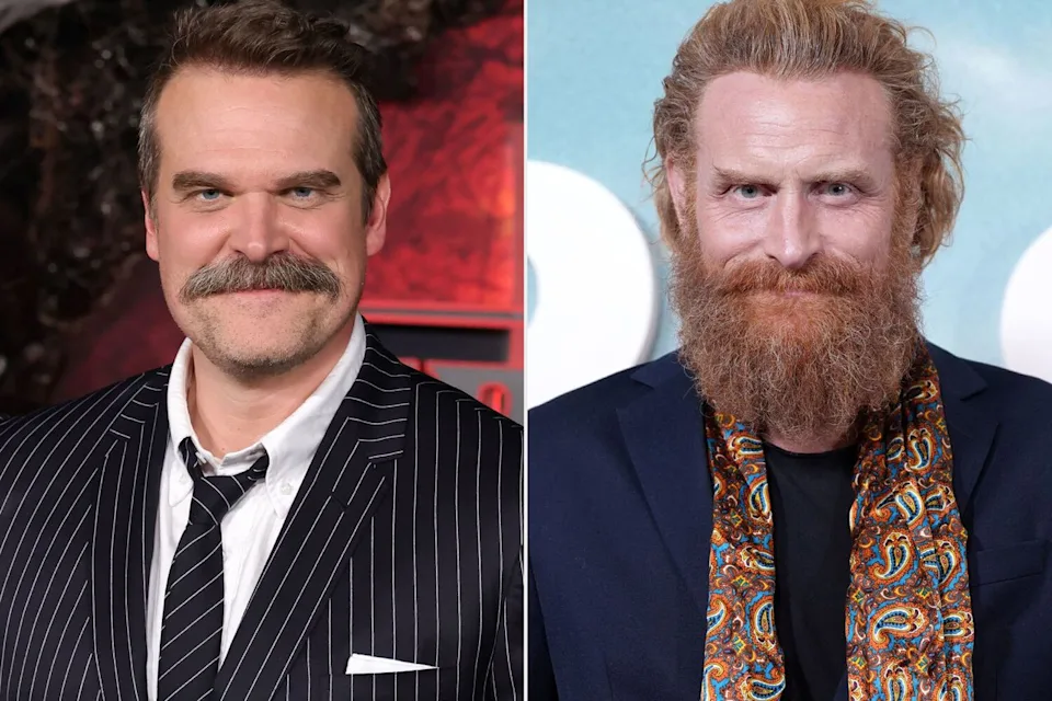 Kevin Winter/Getty; Yui Mok/PA Images via Getty David Harbour and Kristofer Hivju