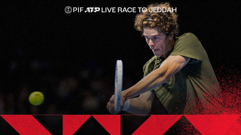 Alexander Blockx is fourth in the PIF ATP Live Race To Jeddah.