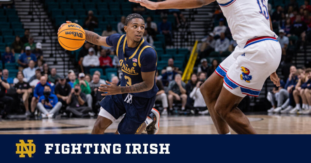 Irish Rally Not Enough in 61-71 Loss to Kansas – Notre Dame Fighting Irish – Official Athletics Website