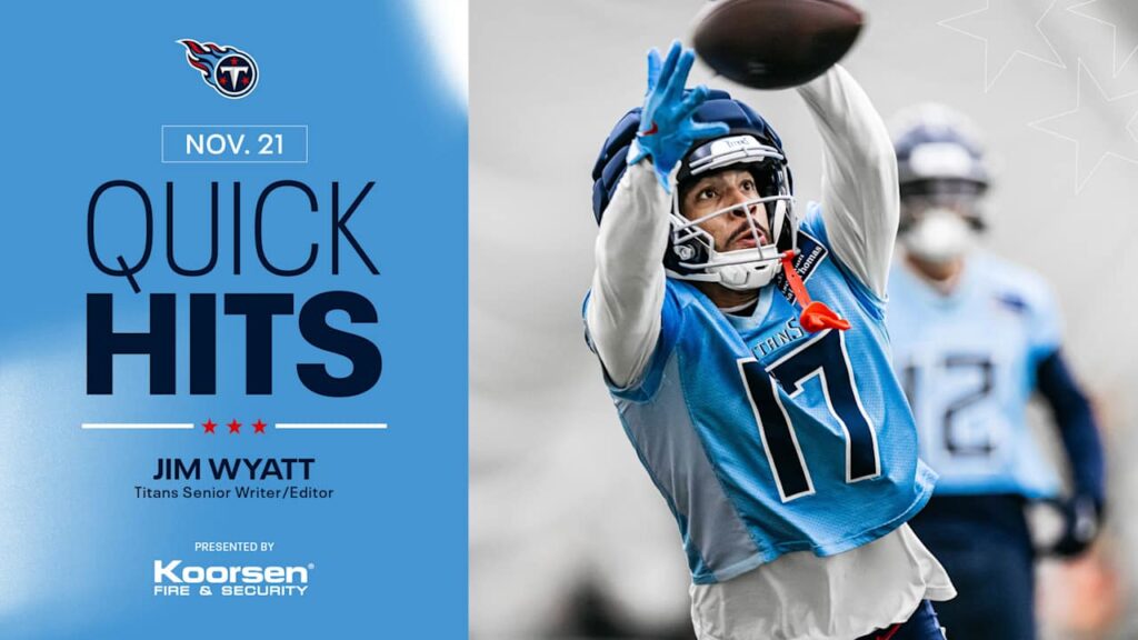 Quick Hits After Friday's Titans Practice 