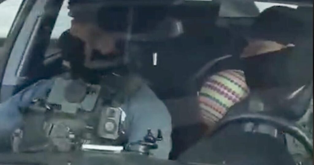 Video: Agents drive off with child after detaining her father