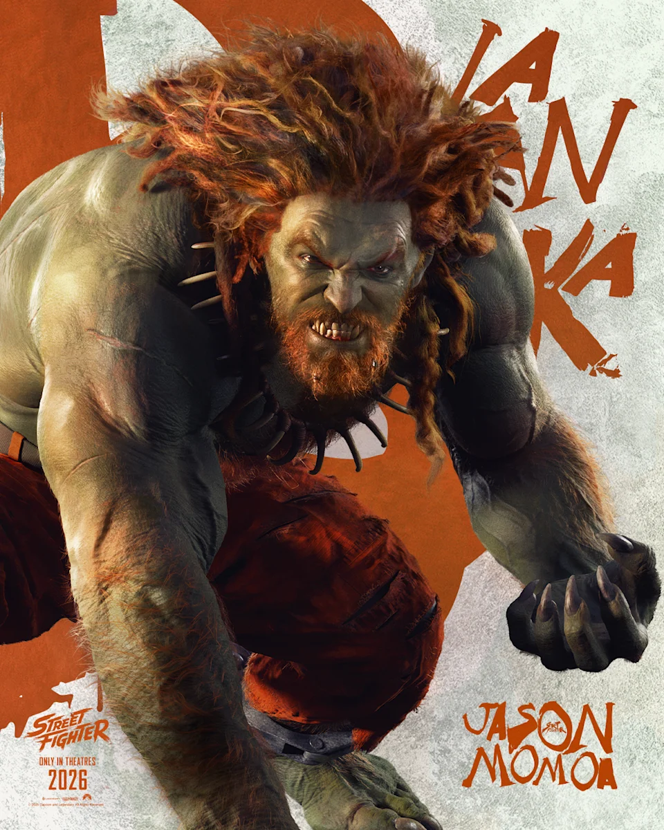 Jason Momoa as Blanka.