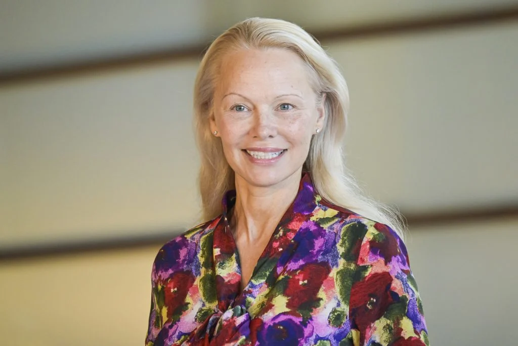 Pamela Anderson attends at the 'The last showgirl' photocall at Kursaal, San Sebastian on September 27, 2024 in San Sebastian, Spain.