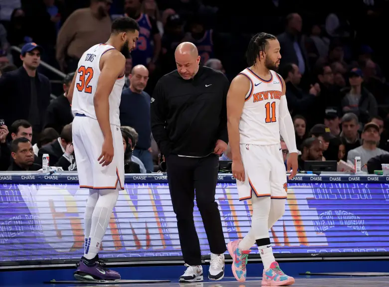 Jalen Brunson and Karl-Anthony Towns