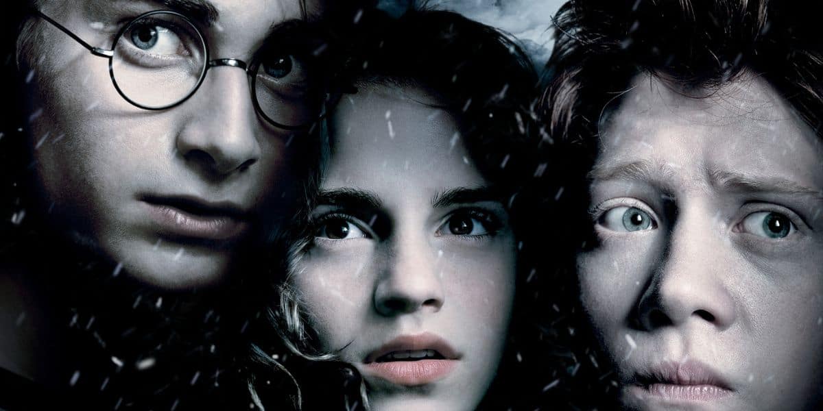 Harry Potter (Daniel Radcliffe), Hermione Granger (Emma Watson) and Rupert Grint (Ron Weasley) in 'Harry Potter and the Prisoner of Azkaban' Poster